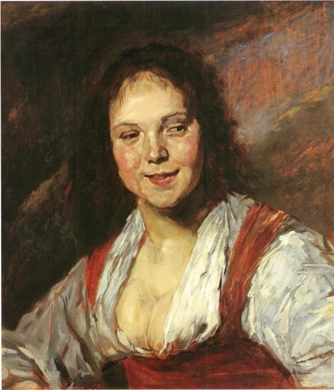 Copia della Bohémienne da Frans Hals (Giovane donna)